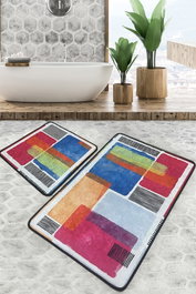 Mijölnir Juego de alfombrillas de baño Milora - 16 Multicolor